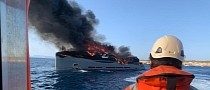 Recently Delivered Aria SF Luxury Superyacht Catches Fire in Spain