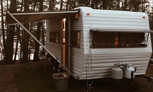 Recently Renovated 1987 Fleetwood Camper Boasts Two Bedrooms and a Functional Kitchen