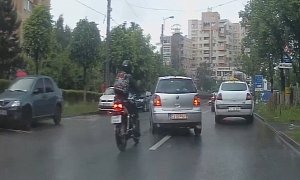 Reckless Driver Crashed into by Rider Taking Unnecessary Risks