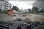 Reckless Driver Making It Easy for Insurance Scammer to Get Rear-Ended