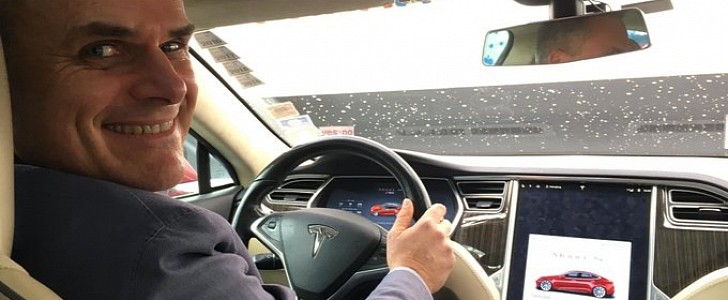 Hansjörg von Gemmingen and his record-breaking 2013 Tesla Model S