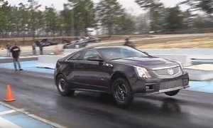 Record-Setting 9s Cadillac CTS-V Coupe Likes to Pull Wheelies for Fun