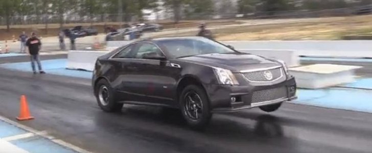 Cadillac CTS-V Coupe Likes to Pull Wheelies