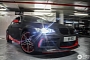 Red and Black BMW M3 Poses in Underground Garage in London
