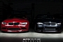 Red and Black BMW M3s Pose for Greatness