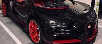 Red and Black Bugatti Chiron Shows "Eye Candy" Spec