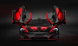 Red and Black is the Standard MSO Uniform for this McLaren P1 Supercar