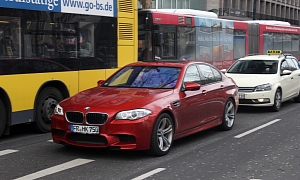 Red BMW F10 M5 Spotted in Berlin