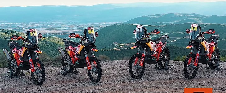 Four KTM bikes for the 2019 Dakar Rally