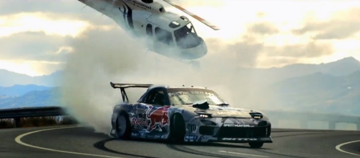 Red Bull Mazda RX-7 Drifts Over New Zealand’s Crown Range