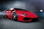 Red Lamborghini Huracan Gets PUR RS12 Wheels