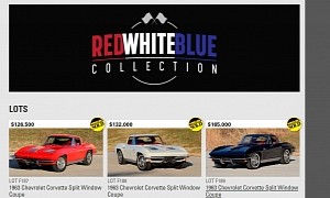 “Red White Blue” Collection Totaled $423k for Three 1963 Chevy Corvette Coupes
