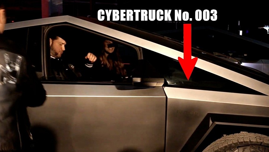 Millionaire Alexis Ohanian takes delivery of his Cybertruck, the third off the production line