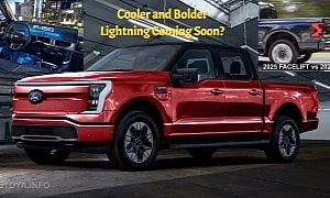Redesigned 2025 Ford F-150 Lightning Flashes Colorful From Behind the CGI Curtain