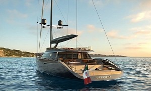 Redesigned Perini Navi Sailing Boat Can Be Handled with the Push of Button