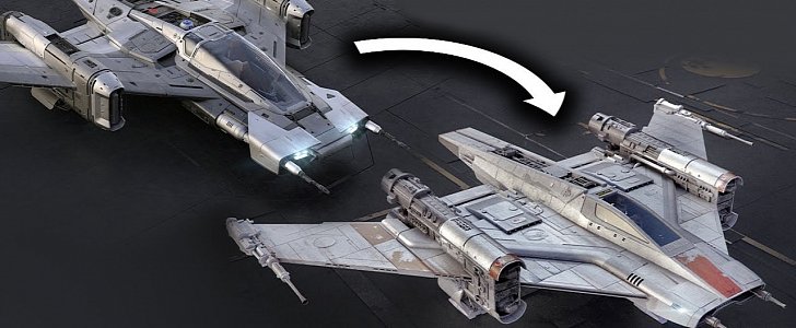 Redesigned Porsche Star Wars Ship Is More Starfighter, Less Taycan
