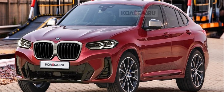 Refreshed 2022 BMW X4 Gets Accurately Rendered With Sunglasses Grille