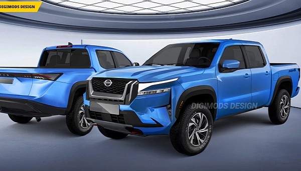 2024 Nissan Frontier CGI facelift by Digimods DESIGN 