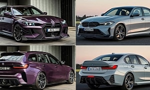 Refreshed 2025 BMW 3 Sedan and M3 Touring Get Touched By the CGI Fairy's Tuning Stick