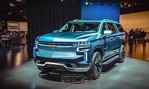Refreshed 2025 Chevrolet Suburban Quickly Morphs Into a Full-Size EV Behemoth