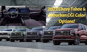Refreshed 2025 Chevrolet Tahoe and Suburban Get More Colors in Fresh Digital Showcase