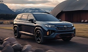 Refreshed 2025 Subaru Ascent Hybrid Three-Row CUV Gets Revealed Early, Only in CGI