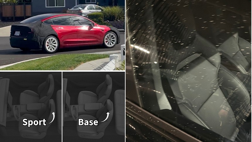 Refreshed Tesla Model 3 Performance has Plaid-badged bucket seats
