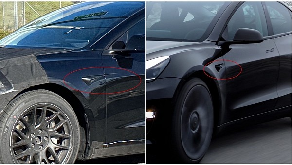 Refreshed Tesla Model 3 prototype sports small design changes