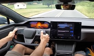 Regular Car Reviews Hoons a Tesla Model S Plaid, the Least Regular Car That Ever Existed