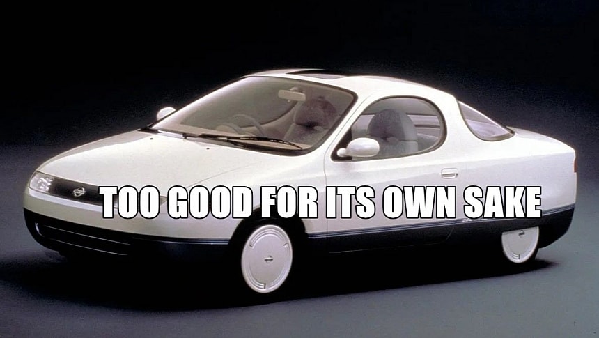 The 1991 Nissan FEV (Future Electric Vehicle) is a sleek, all-electric concept that never made it into production 