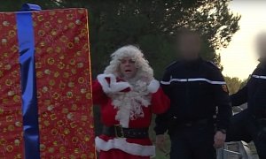 Remi Gaillard Dresses Speed Camera as Christmas Present, French Police Not Happy