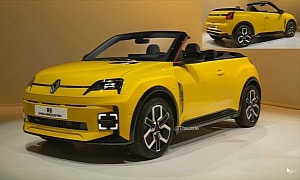 Renault 5 E-Tech Quickly Morphs Into a Fashionable Cabriolet, Albeit Only Digitally