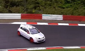 Renault Megane RS Spins in Nurburgring Grip Shift, Driver Plays It Cool