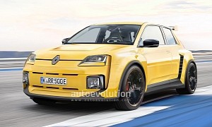 Renault R5 Turbo Rendered as the Perfect Electric Hot Hatch