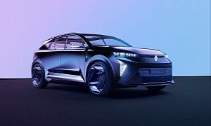 Renault Swiftly Resurrects Scenic, Vision Concept Has Suicide Doors, H2-EV Power
