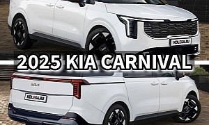 Rendering: 2025 Kia Carnival Minivan Will Look Exactly Like This