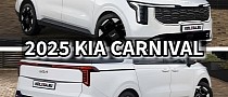 Rendering: 2025 Kia Carnival Minivan Will Look Exactly Like This