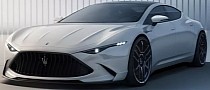 Rendering: 2025 Maserati Ghibli Folgore Looks Like the Perfect Tesla Model S Killer