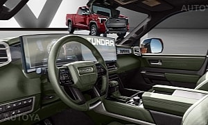 Rendering: 2025 Toyota Tundra Gets a Radical Interior Makeover for Its Mid-Cycle Refresh
