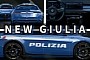 Rendering: Alfa Romeo's 2026 Nuova Giulia Looks Great Dressed in Police Attire