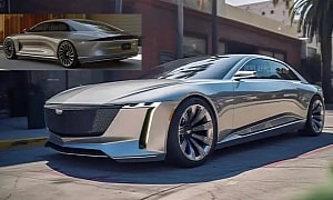 Rendering: Cadillac and Lincoln Sedans Meet Up To Relive Their Land Yacht Memories