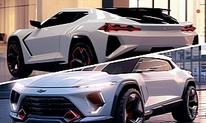 Rendering: First-Ever Corvette SUV Looks Like the Lamborghini Urus' Worst Nightmare
