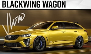 Rendering: Make Room for the 2025 Cadilac CT4-V Blackwing Wagon