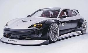 Rendering: This Is Probably the Wildest Porsche Taycan You'll Ever See