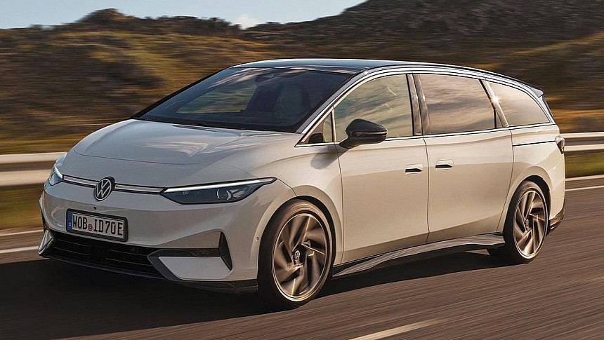 Rendering: Volkswagen Brings Back the Sharan as an Electric Minivan -  autoevolution