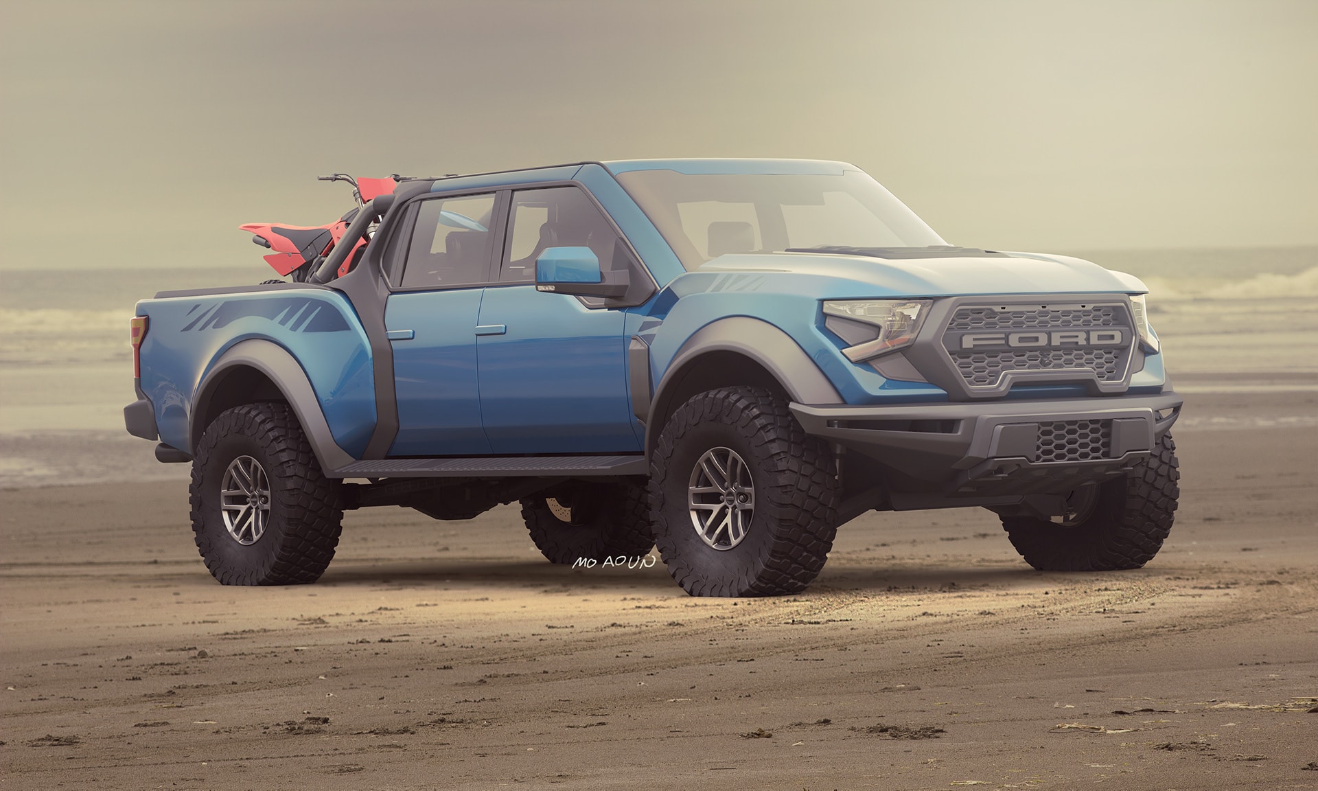 Rendering Reimagines the Ford F-150 Raptor for the Next Generation -  autoevolution