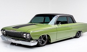 Resto Mod 1962 Chevrolet Biscayne Wears $25,000 Worth of Custom Paint