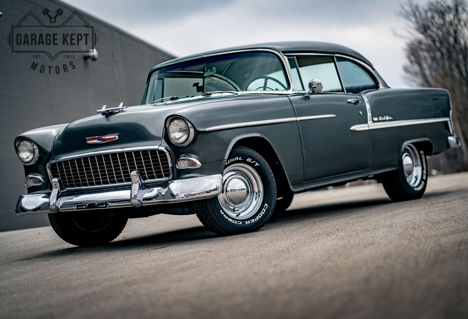 The Restored 1955 Chevy Bel Air Has Low Mileage Tri Five Charm But