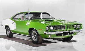 Restored 1971 Plymouth Barracuda Is the Green Treat of the Week