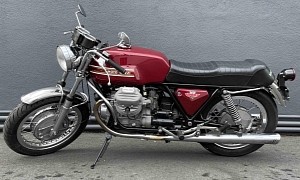 Restored 1973 Moto Guzzi V7 Sport Gains Larger Displacement and Alloy Borrani Boots